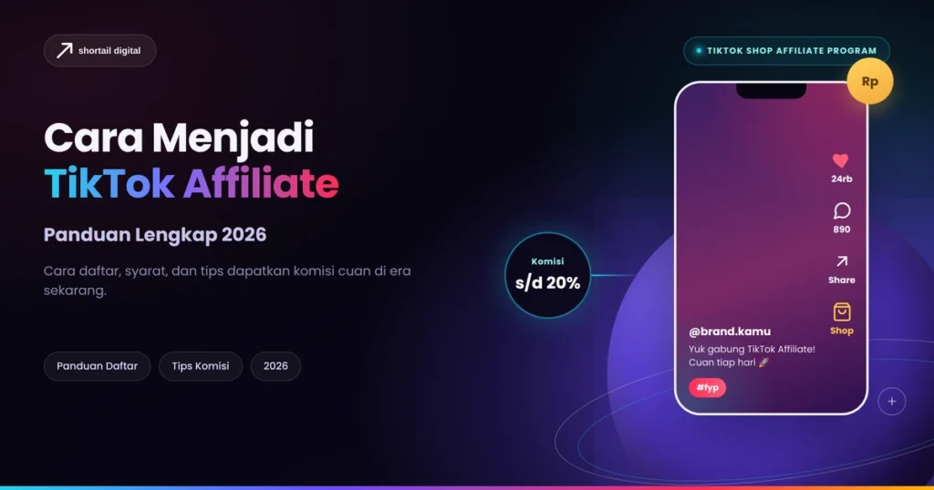 Ilustrasi cara menjadi TikTok affiliate untuk mendapatkan komisi dari TikTok Shop